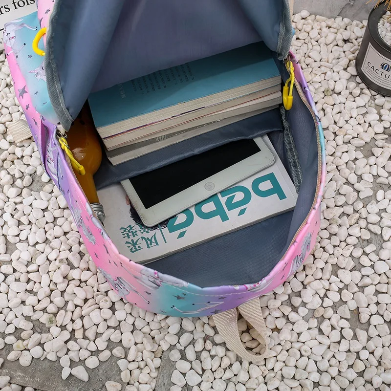 Школьный ранец для младшей и старшей школы вместительный женский рюкзак в