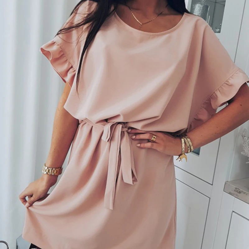 

Summer Women Dress Batwing Short Sleeve Tunic Bandage Bodycon Beach Party Dress Vestidos Mujer Mini Party Dresses