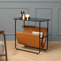 zq table simple modern glass creative and slightly luxury living room and bedside side table small coffee table corner table