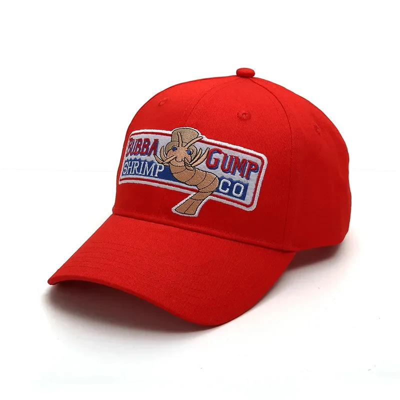 Фото 25COSForrest Gump Cap Костюм Косплей Кепка Snapback с вышивкой 1994 Bubba Gump Shrimp CO. Бейсбольная кепка унисекс, летние кепки №4