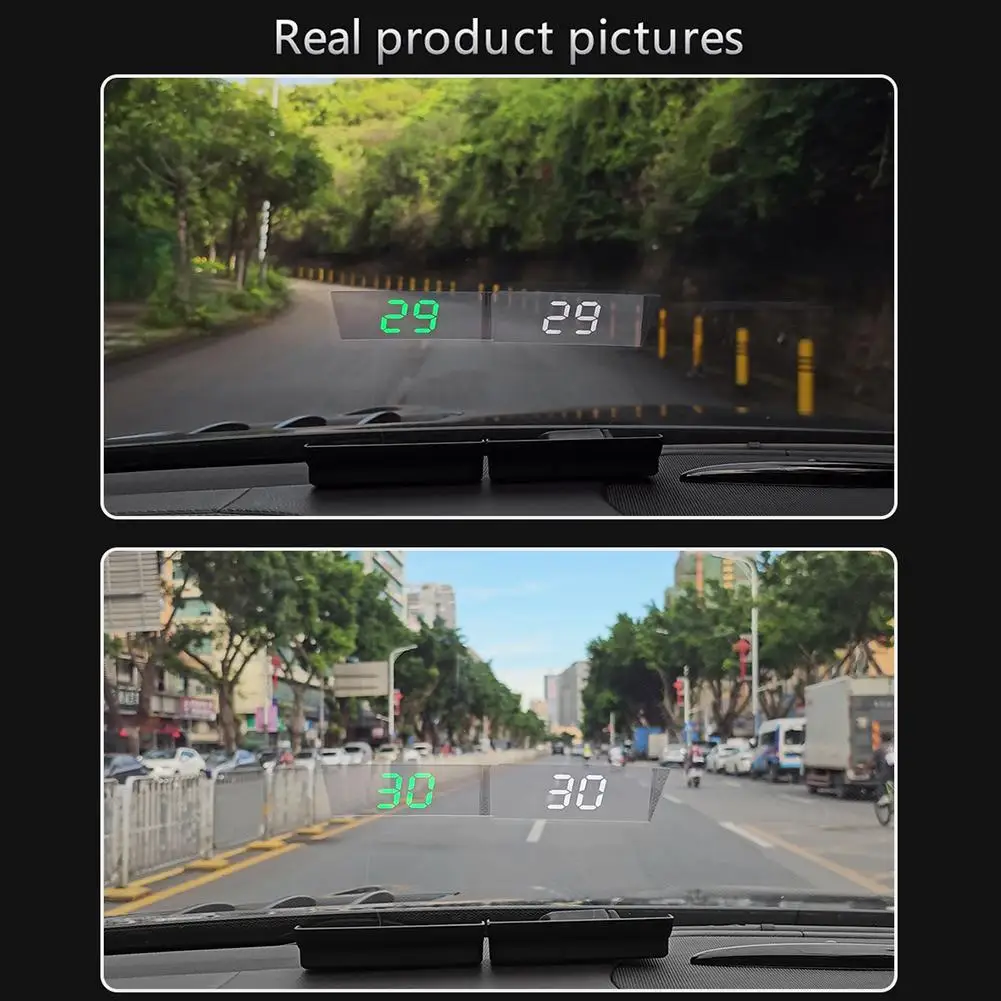 Автомобильный проекционный дисплей на лобовое стекло (HUD) с GPS-спидометром (KMH), цифровой проектор для всех автомобилей, автоэлектроника, аксессуар (art.: 3920d89ded6e4) - 3920d89ded6e4