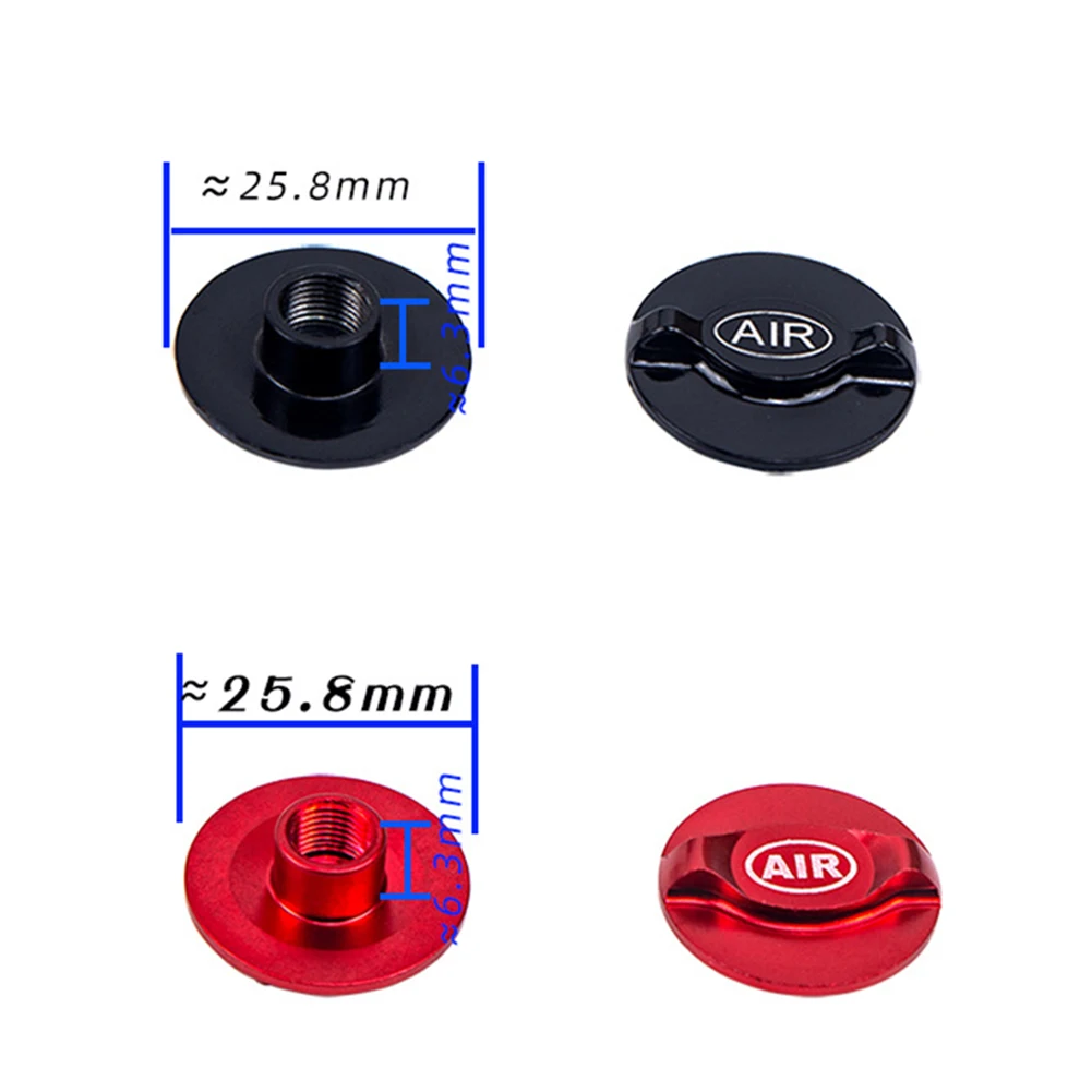 

MTB Bike Front Suspension Fork Air Gas Valve Cap Aluminum Alloy Air Fork Valve Covers Bicycle Gas Caps Cycling Accessories