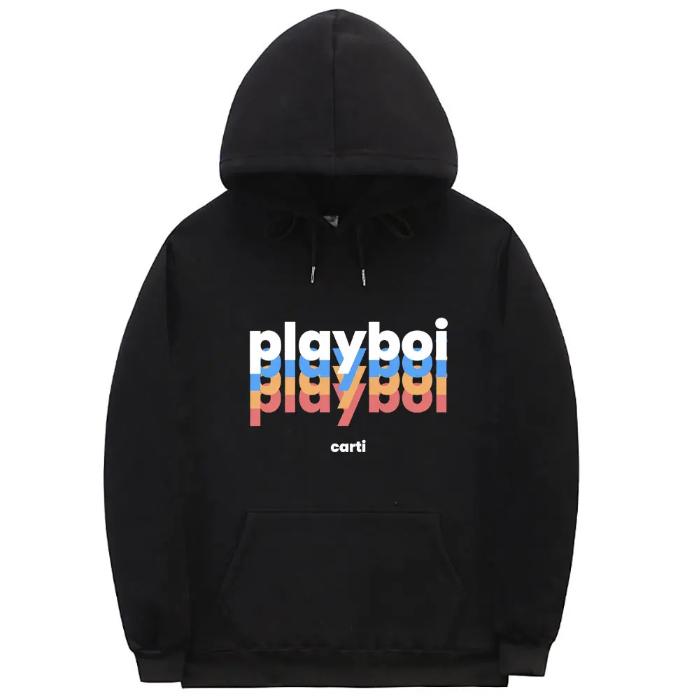 

Rapper Playboi Carti Game Cartoon Style Graphic Hoodie Men's Hip Hop Oversized Sweatshirt Male Fashion Vintage Fleece Hoodies