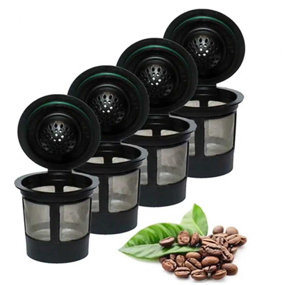 

1 Set 6PcsCoffee Filter with Spoon Fine Mesh Dining Room Espresso Ground Coffee Strainer Cup Daily Use