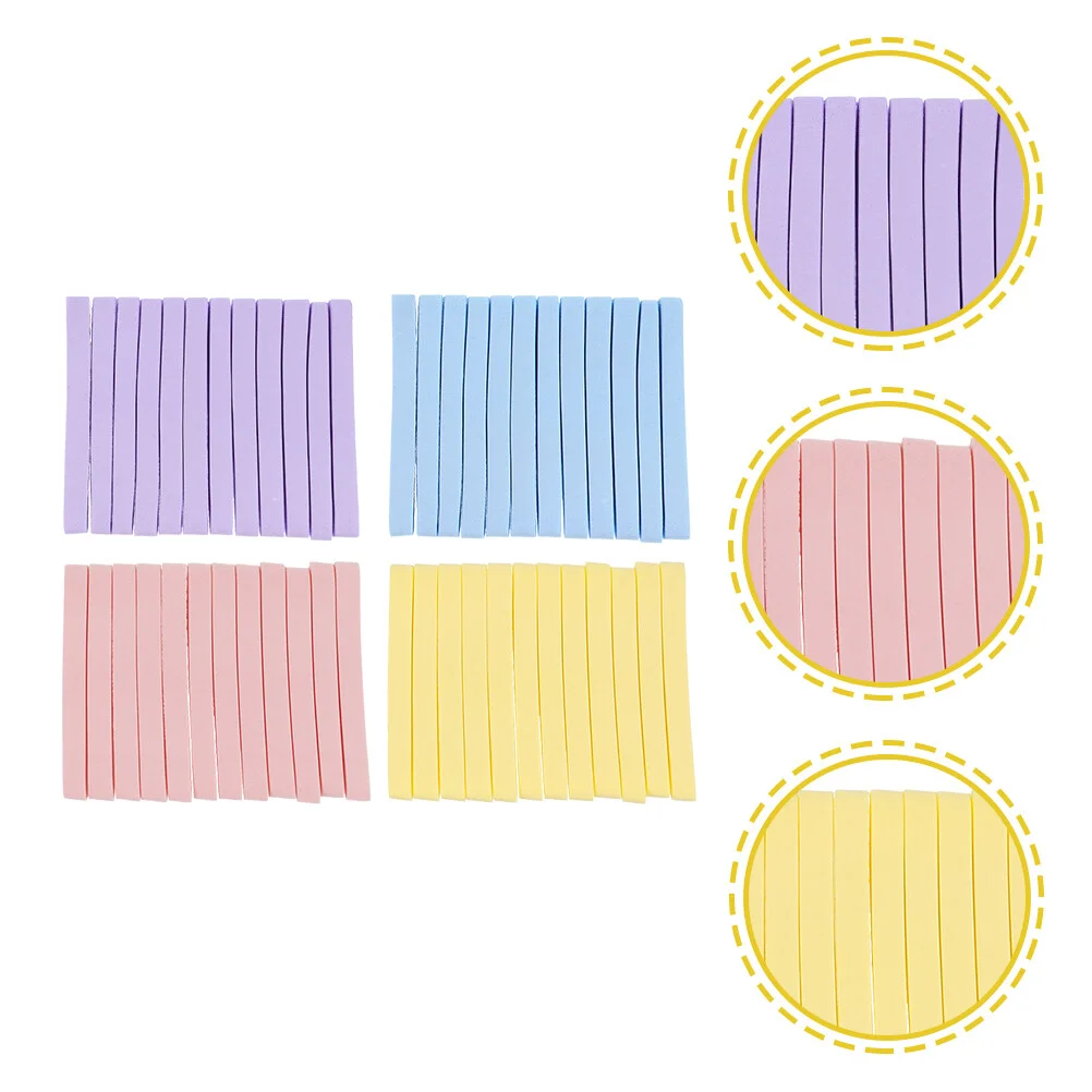 

96 Pcs Makeup Puff Beauty Sponge Cleansing Facial Wash Round Face Exfoliating Sponges Removal Pad Skin Care Travel