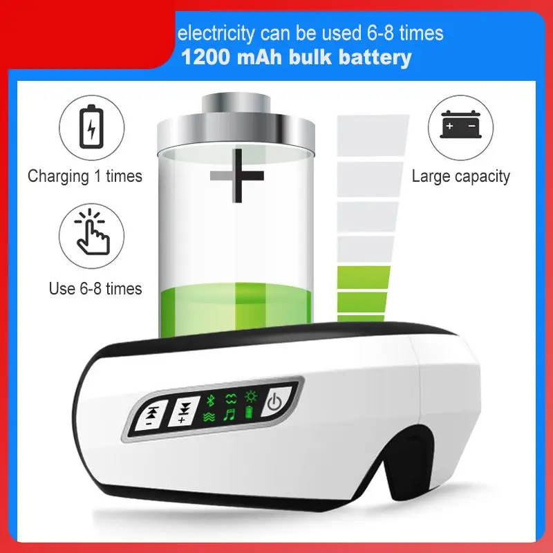 

Folding Eye Massager Electric Vibration Eye Care Wrinkle Fatigue Relieve Hot Compressing Air Pressure Therapy