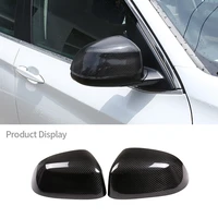 for bmw x5 x6 x7 f15 f16 g05 g06 g07 2014 2021 real carbon fiber car external rearview mirror cap cover stickers car accessories