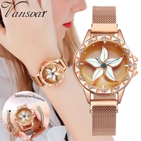 new womens watches high ranking fashion women watch turn dial clock stainless steel mesh belt lightning offers gift ladies watch