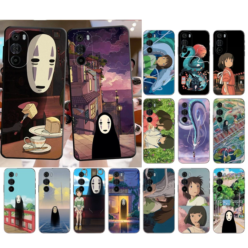 

Spirited away No face Phone Case for Moto E22i E22 E32 E40 E20 Edge X30 20 Lite 20Pro 30 Neo Ultra Fusion E7Power E7 E6 Plus