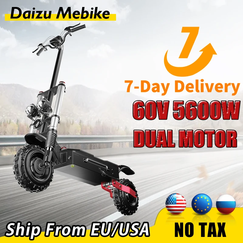 

Seat Electric Scooter 60V 5600W Powerful Escooter Max Speed 85km/h with Seat Electric Scooters Adults Long Range 100km 60V 30A