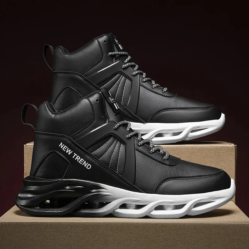 's Shoes Waterproof Non Slip Plush Sneakers Men's Basketball