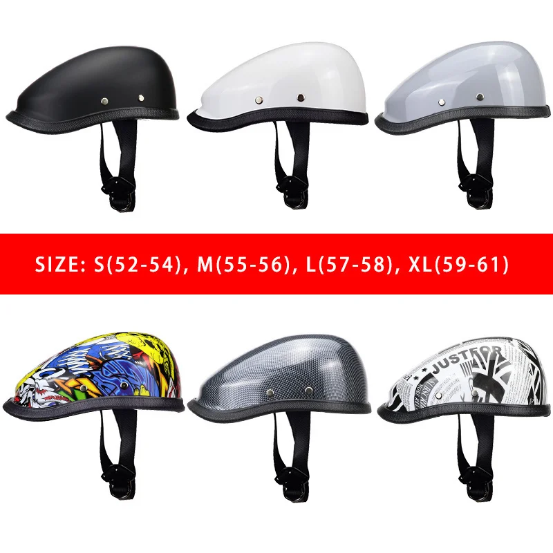 

Vintage Helicopter Half Helmet Beret Motorcycle Helmet Big Guy High Quality Scooter Motorcycle