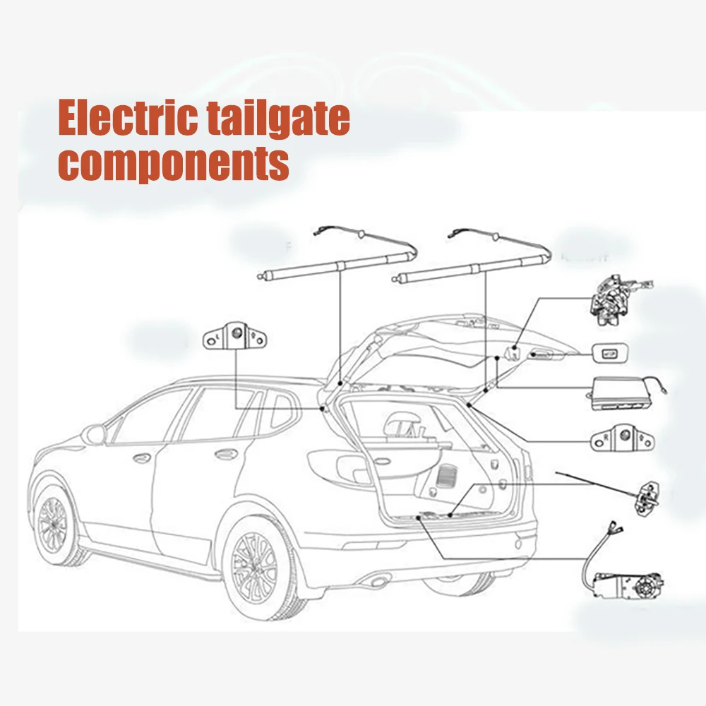 Для KGM Torres/SsangYong Torres 2022-22025 электрические автоматические блоки всасывания задней
