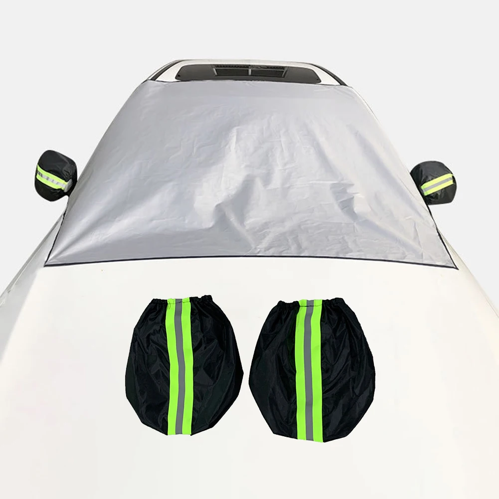 

1set Windshield Car Cover Car Windscreen Windshield Frost ICE Snow Cover Shield Dust Waterproof Pretector 145*125*210cm
