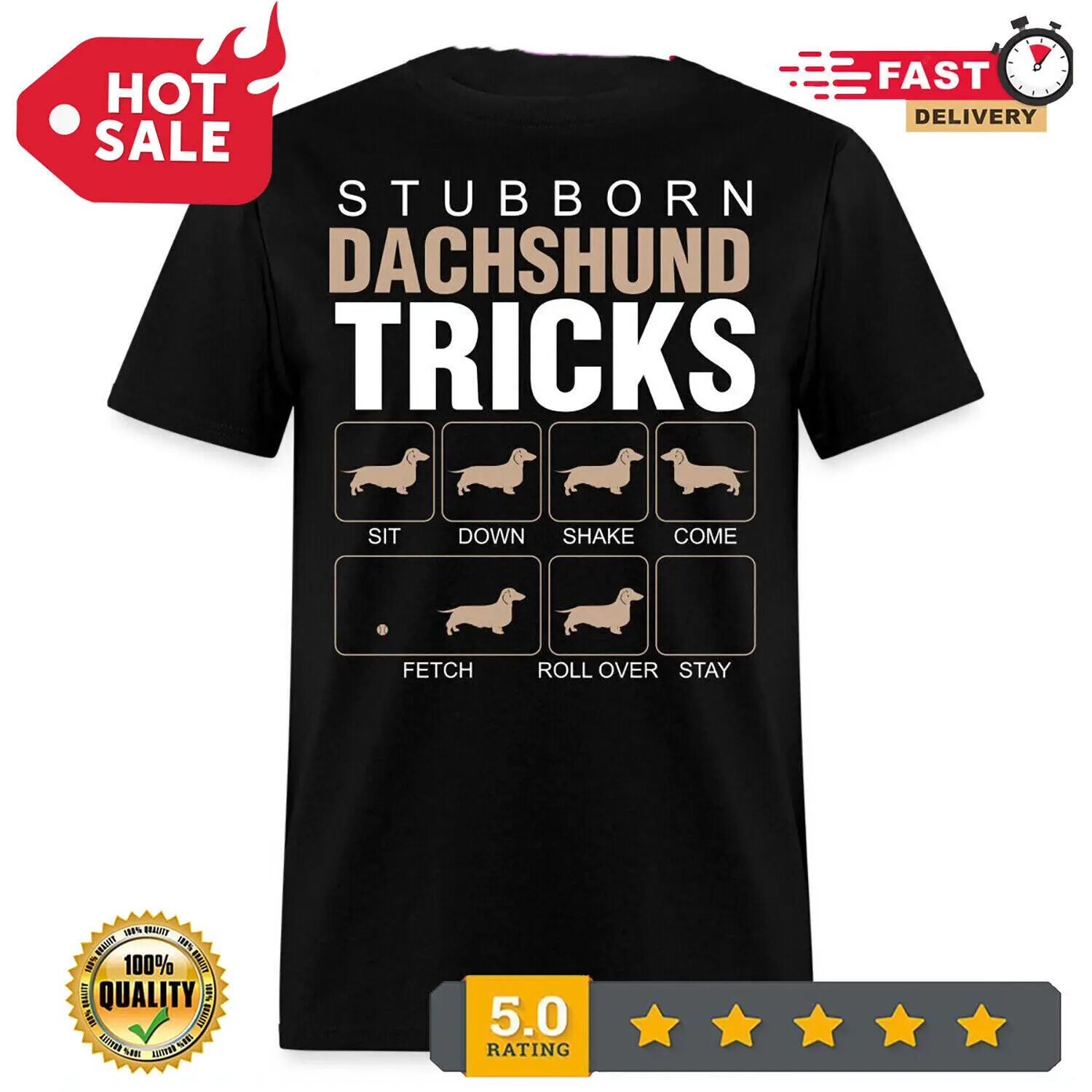 Мужская футболка с изображением собаки и таксы