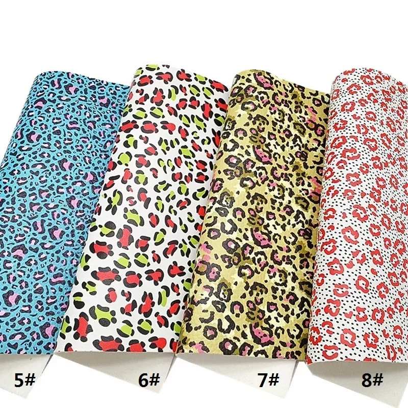 Листы из синтетической кожи с леопардовым принтом 21 х29 см FZ600B