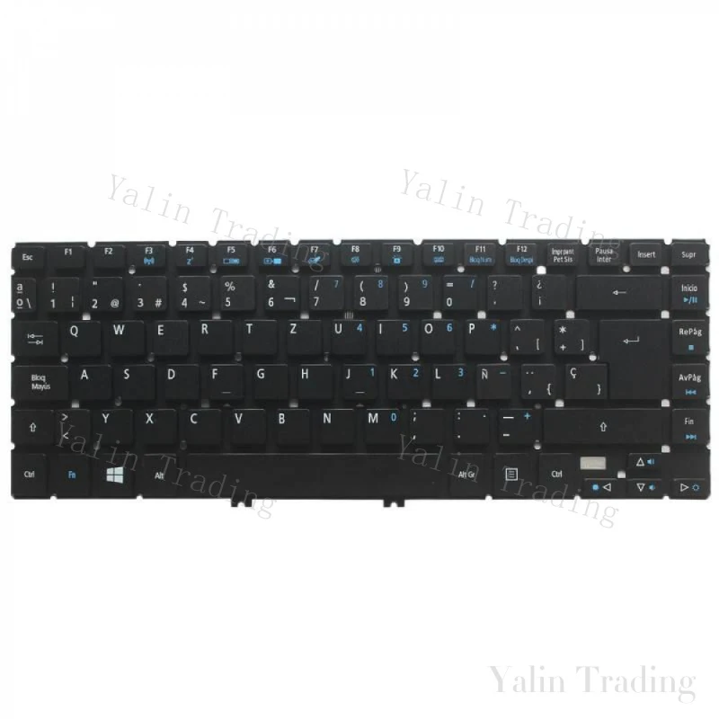 Фото Клавиатура для ноутбука SS+Latin Spanish Teclado для Acer Aspire R7-571 R7-571G R7-572 R7-572G, оригинальная, строго протестированная, сертифицированная, совместимая №2