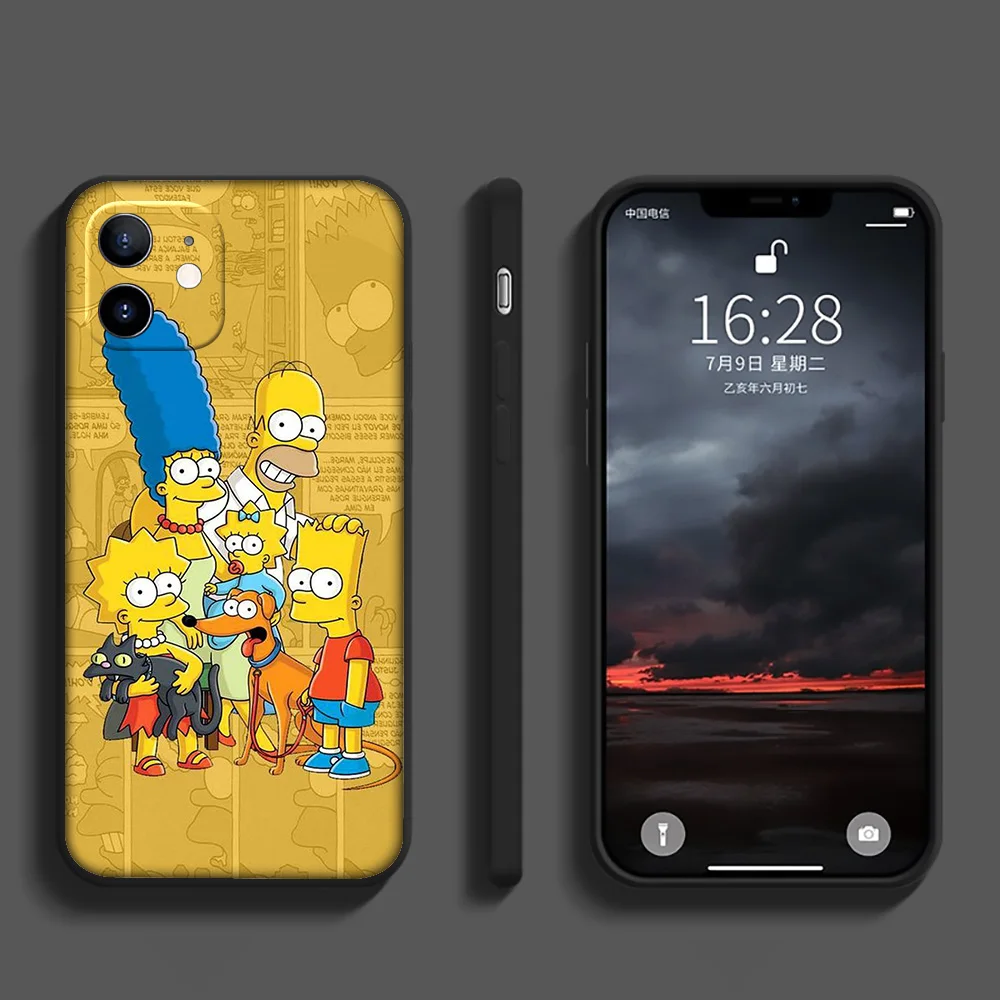 SO164 The S-Simpsons Bart Cover Phone Case for iPhone 12 11 X XS XR Pro Max 6 6s Plus SE
