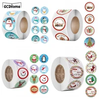 500pcs merry christmas snowman santa claus seal labels stickers scrapbooking stickers party envelope gift decorations labels