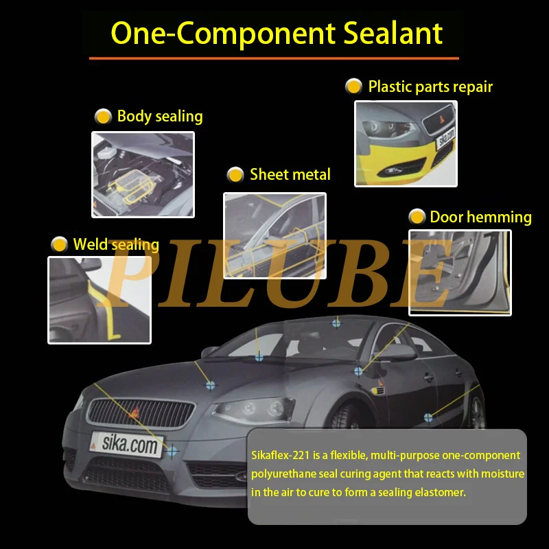 Sikaflex 221 POL YURE этановый уплотнитель затвердеватель металлический лист клейкий