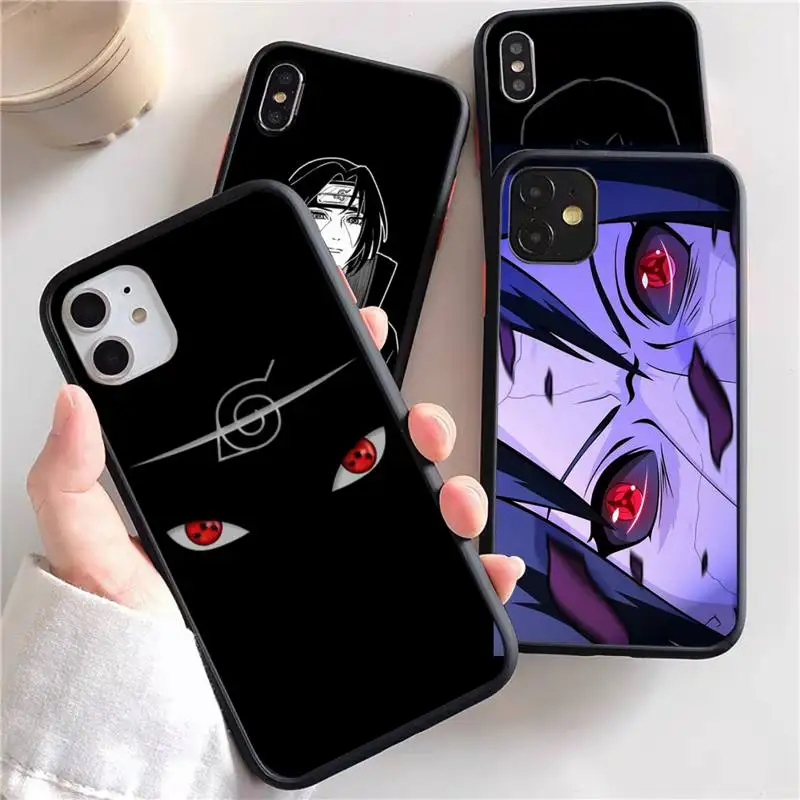 

N-Naruto Akatsuki Kakashi Itachi Phone Case For iphone 13 12 11 xr xs x 7 8 pro max Plain Soft TPU Silicone Clear Case Cover
