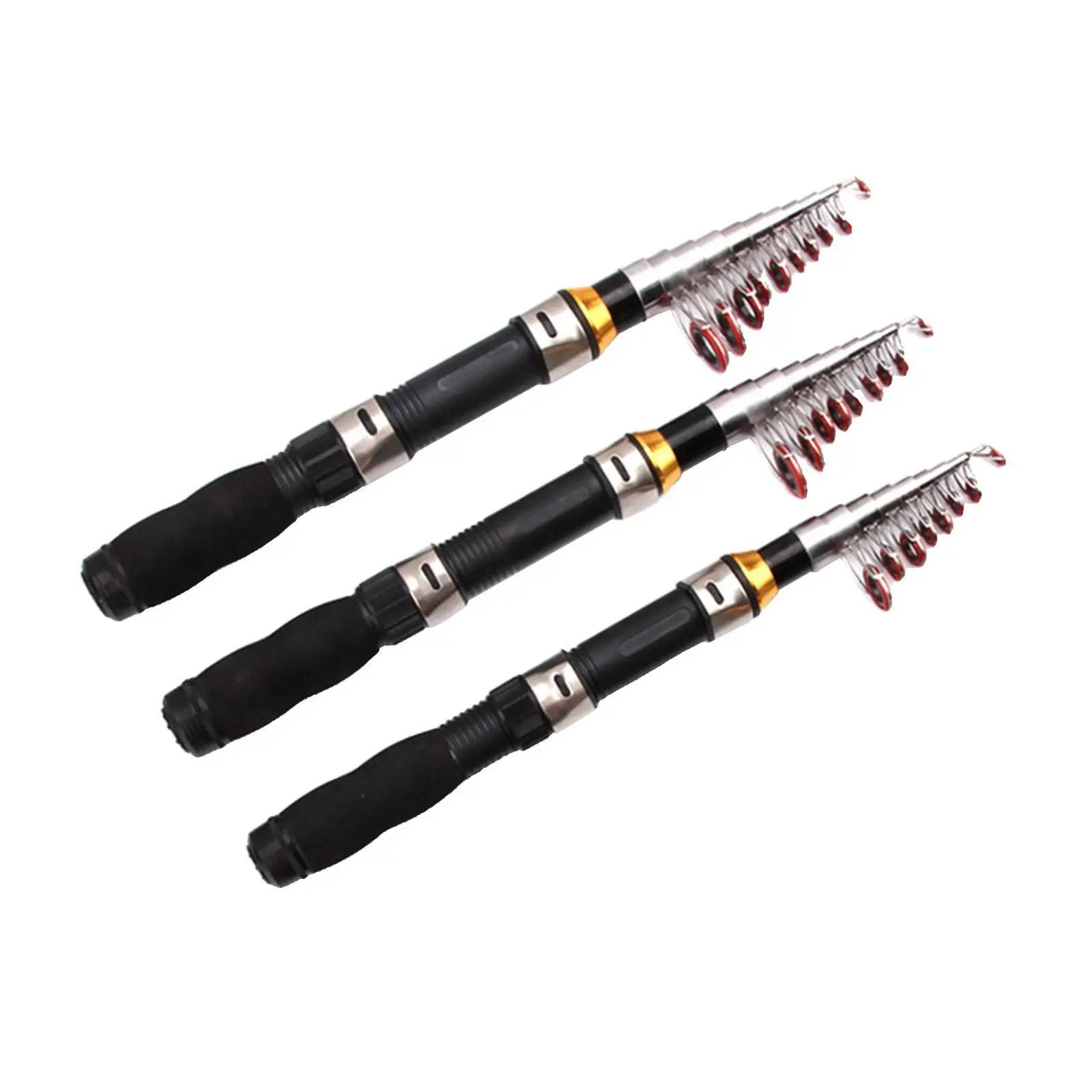 

Telescopic Fishing Rod, FRP Rod, Floating Guides, Fishing Rod Performance, Comfortable Handle, Travel Rod
