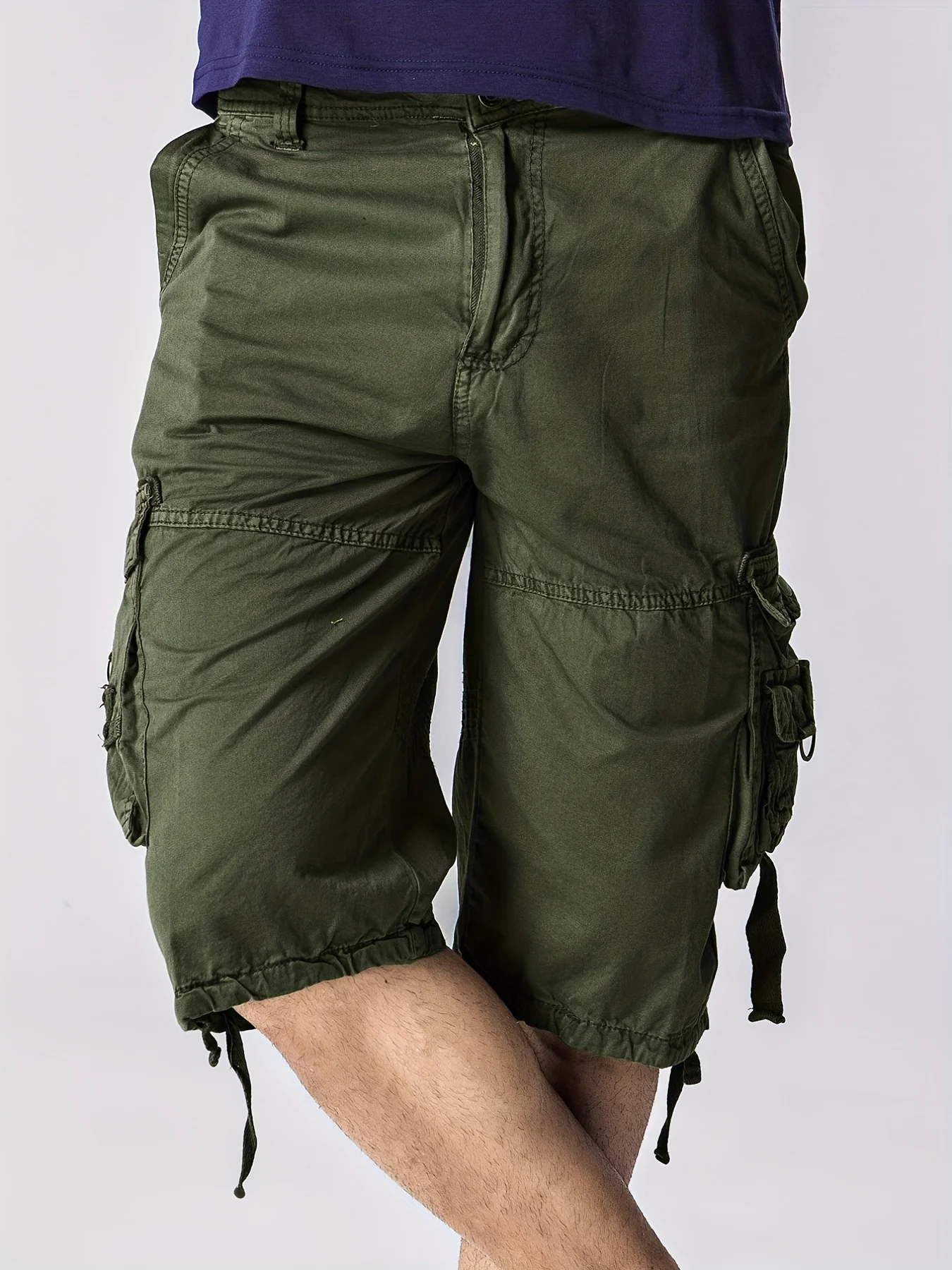 

Men's Casual Multi-pocket Non Stretch Cargo Shorts