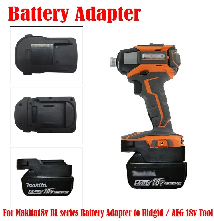 

Ridgid / AEG 18V Battery Adapter For Makita LXT Power Tools Electric Drills 18V Lithium Battery BL1815 BL1815B BL1820 BL1820B