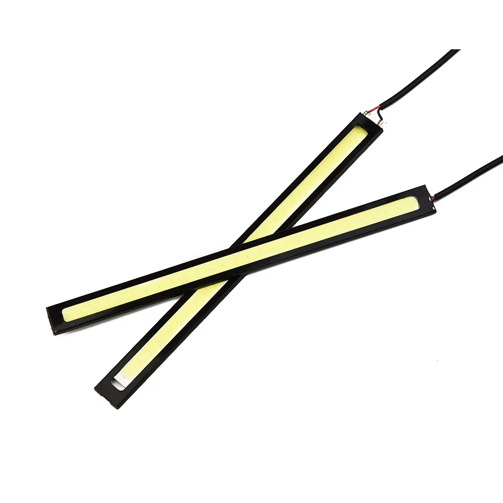 

2Pcs Car Light Bars 17cm Waterproof Led Cob Light Stripe For Car / Racing / Daytime / Fog DC 10-12V Daytime Running Lamp