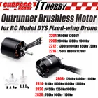TTHOBBY Surpass бесщеточный мотор Outrunner 2204 C2822 2826 для радиоуправляемых DYS квадрокоптеров с фиксированным крылом летательных аппаратов