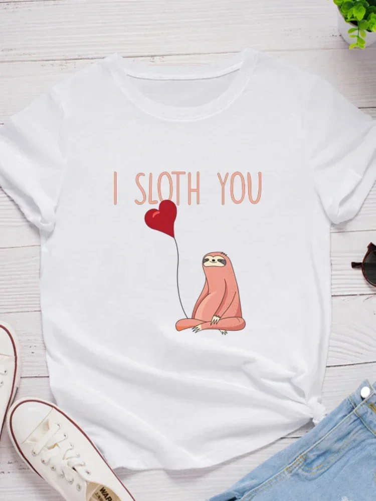 Женская футболка с коротким рукавом и круглым вырезом свободного покроя