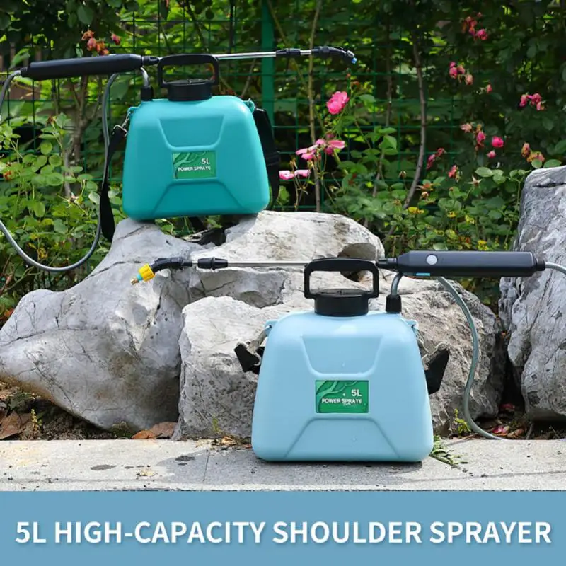 Shoulder-type Electric Sprayer Disinfection Pesticide 5L Electric Watering Can Gardening Watering Can Electric Sprayer 2400mAh