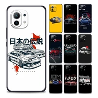 sports car jdm drift phone case for xiaomi mi 11i 11 11x 11t poco x3 pro nfc m3 pro f3 gt m4 cases fudnas capa coques shell