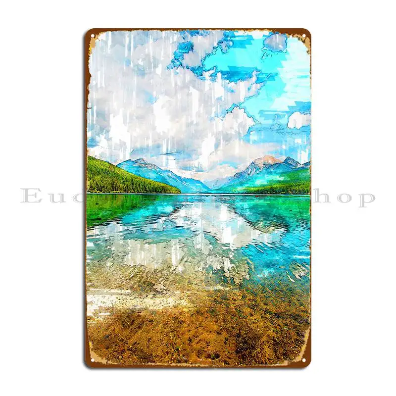 

Two Medicine Lake USA Metal Plaque Poster Decoration Club Wall Mural Create Living Room Tin Sign Poster