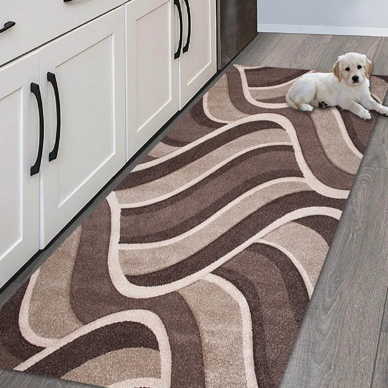 

Modern Kitchen Mat Living Room Home Entrance Doormat Bathroom Washable Long Strip Door Carpet Floor Mat Nordic Style Balcony