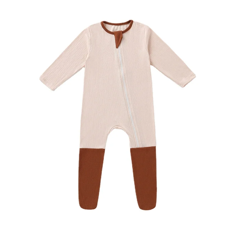 

Baby Jumpsuit Bamboo Fiber Long-sleeved Pajamas for Newborn Clothing