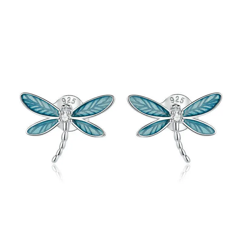 

European and American Fashion Musical Note Earrings Women's 925 Silver Asymmetric Music Symbol Full Diamond Earrings