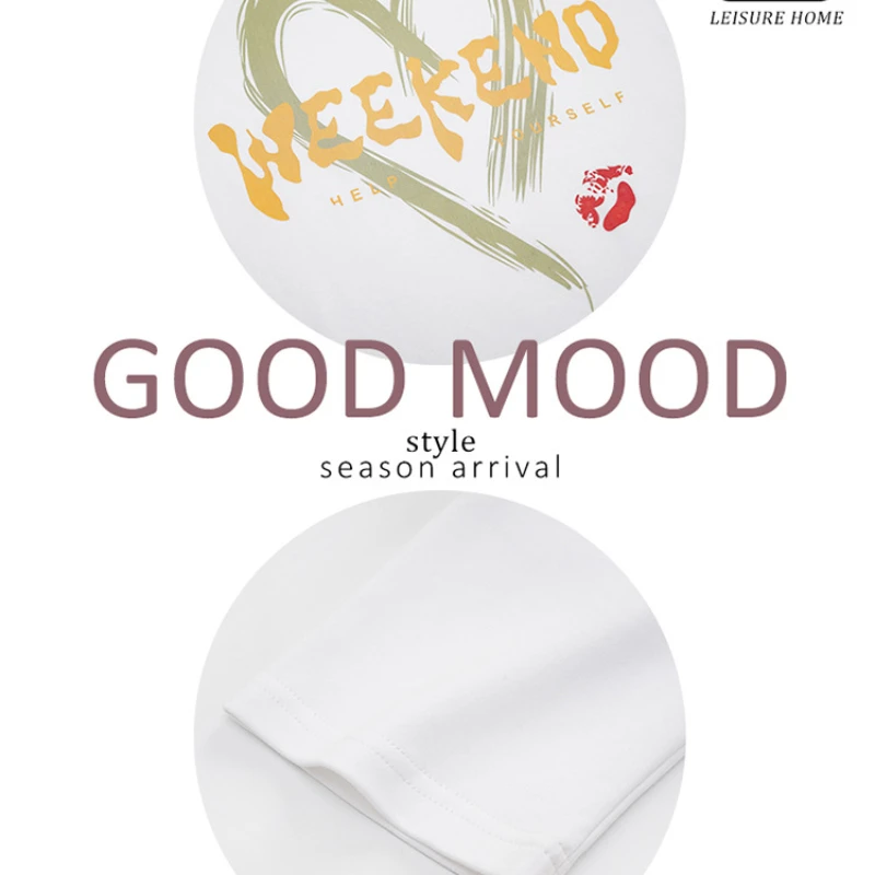 Women's Spring and Summer Pajamas Cotton Long-sleeved Trousers Round Neck Sleepwear Sweet Princess Style Home Suit Loungewear