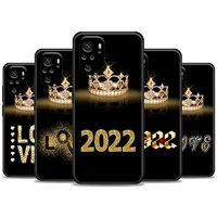 diamond crown 2022 love flower queen phone case for xiaomi redmi note 11 10 9 8 pro 9s 8 10s 11s cover for redmi note 8pro 10pro