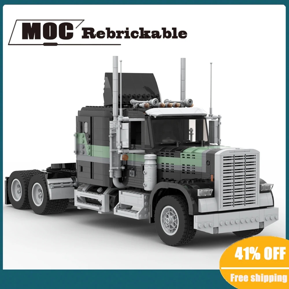 

2616 шт. MOC 6X4 технологический грузовик MKII инженерный контейнер трактор самосвал башня головка детская Рождественская конструкция