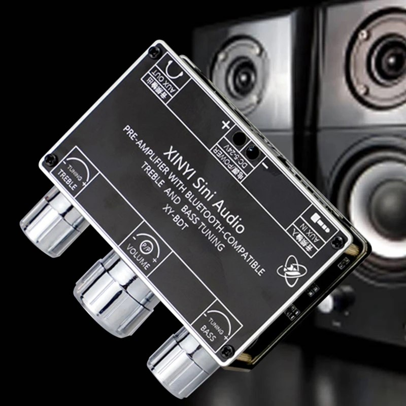 

XY-BDT BT5.1 декодирующая плата 20 Гц-20 кГц двухканальная стереосистема с высоким и низким шагом передний модуль 360 ° бесступенчатый миксер