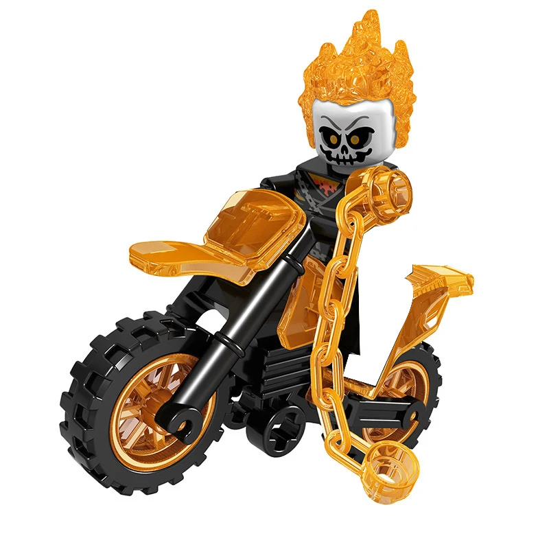 Образовательная кукла LG1002 светящаяся Призрачный всадник гоночный мотоцикл