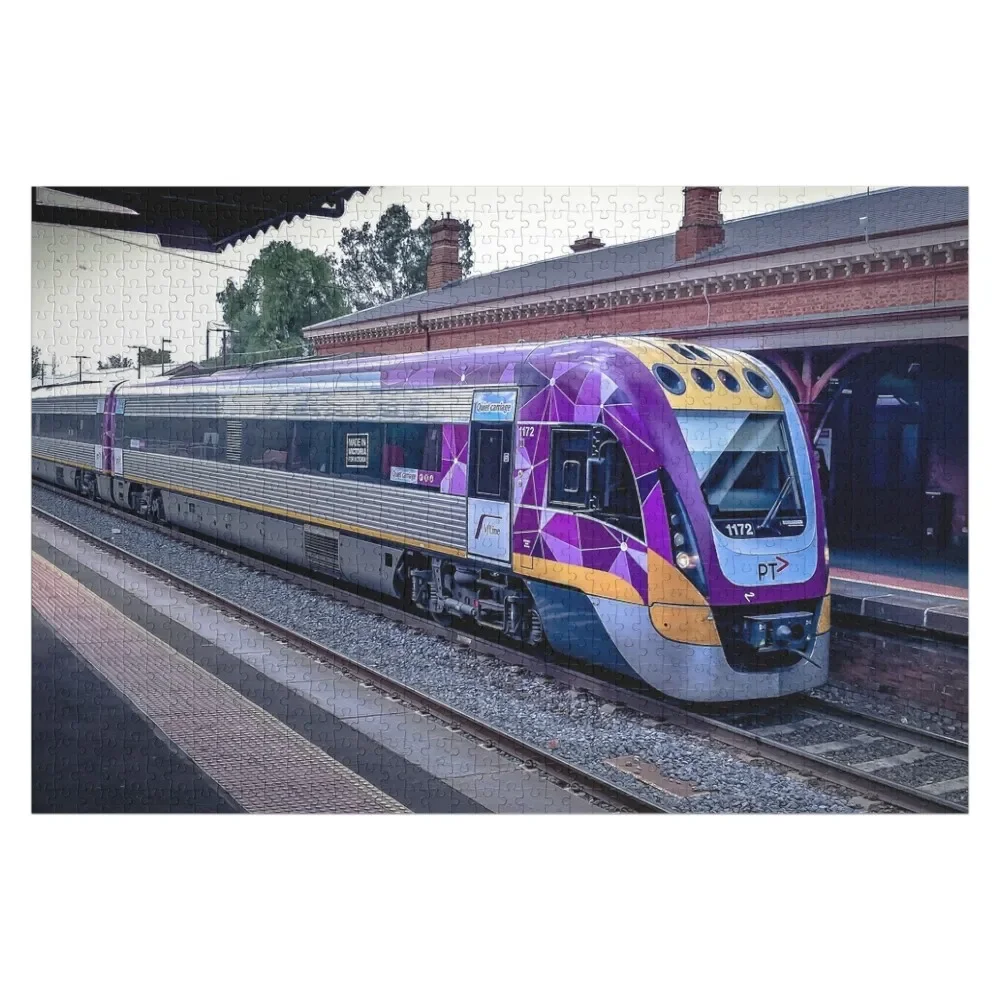Поезд VLine at Castlemaine Station головоломки игрушки для детей персонализированные детские