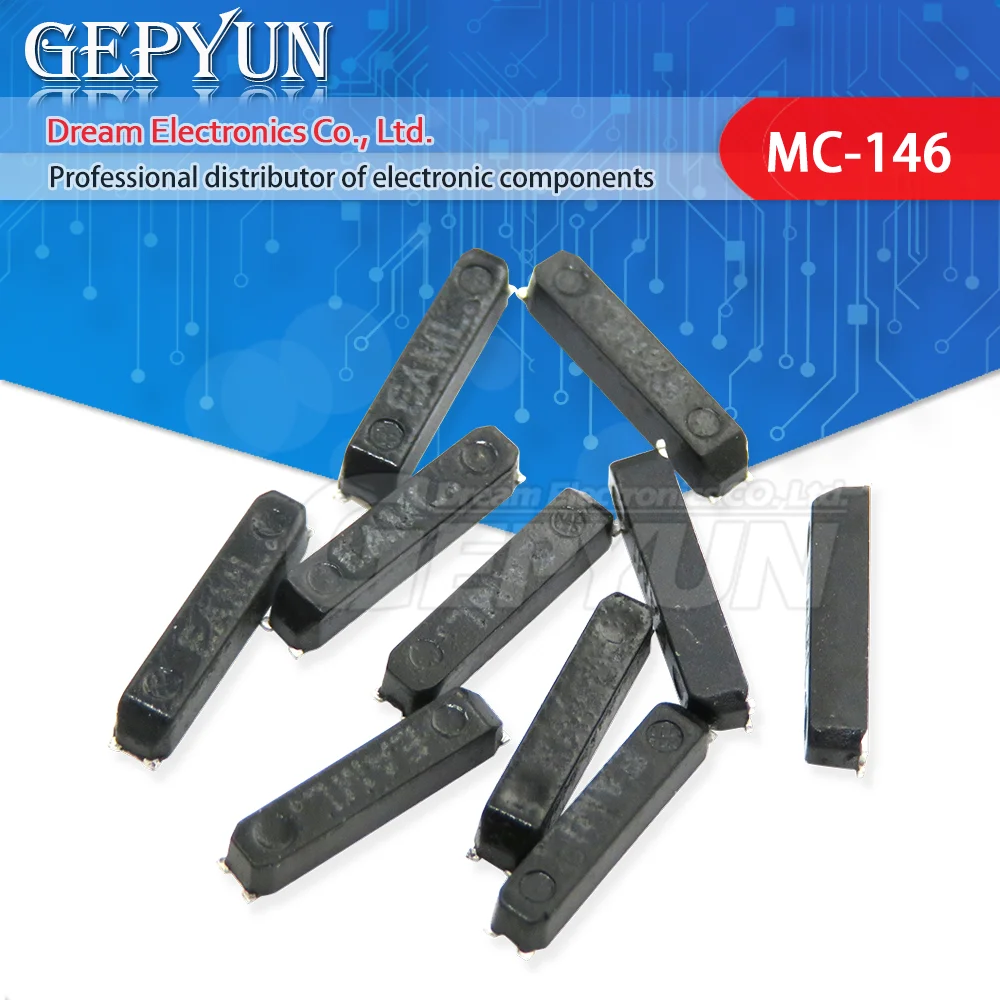 

10PCS SMD Passive MC-146 Crystal Oscillator 32.768KHz 12.5PF 7.0*1.5mm Resonator new