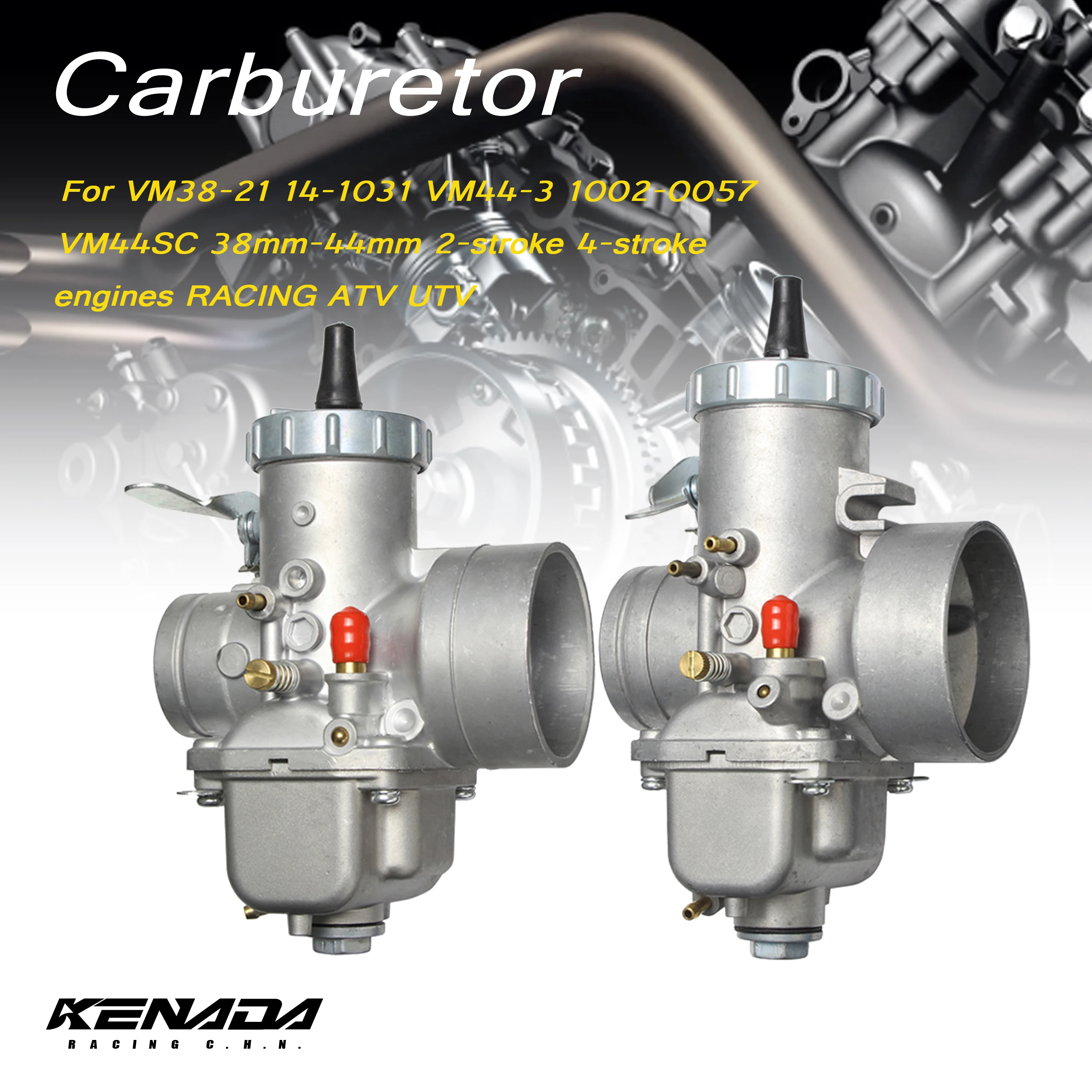 Циркулярный поршень карбюратора для Φ 14-1031 Φ 1002-0057 VM44SC 38 мм-44 мм 2-тактные 4-тактные двигатели для гоночного квадроцикла UTV