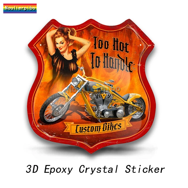 

3D стерео персональная купольная Автомобильная наклейка Ретро Свеча зажигания Pinup Girl Большие Искры ПВХ Автомобиль Мотоцикл Гоночный Шлем виниловая наклейка