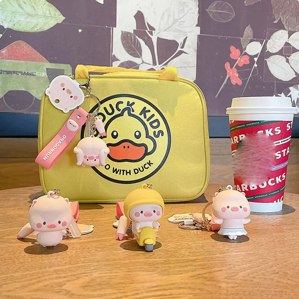 Креативный брелок для ключей в виде мультяшной свиньи куклы животные трендовый