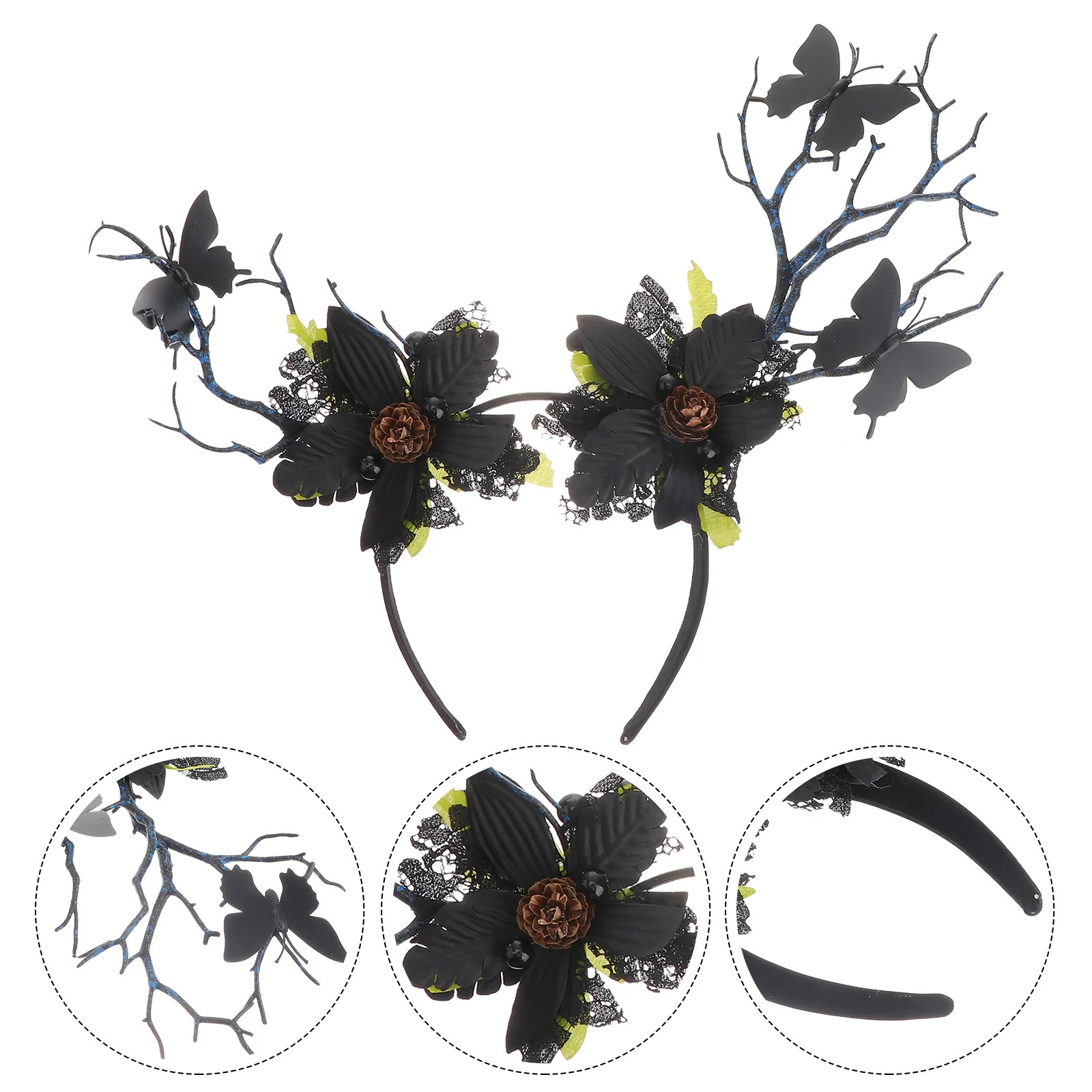 

Accessories Dance Party Hairband Head Hoops Christmas Deer Antlers Flower-crown