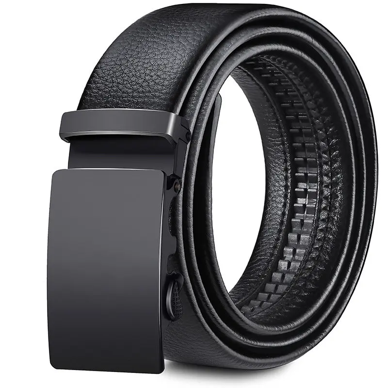 Men's Leather Belt Soft Leather Automatic Buckle Leisure All-Matching Jeans Belt Men's Belt Belt