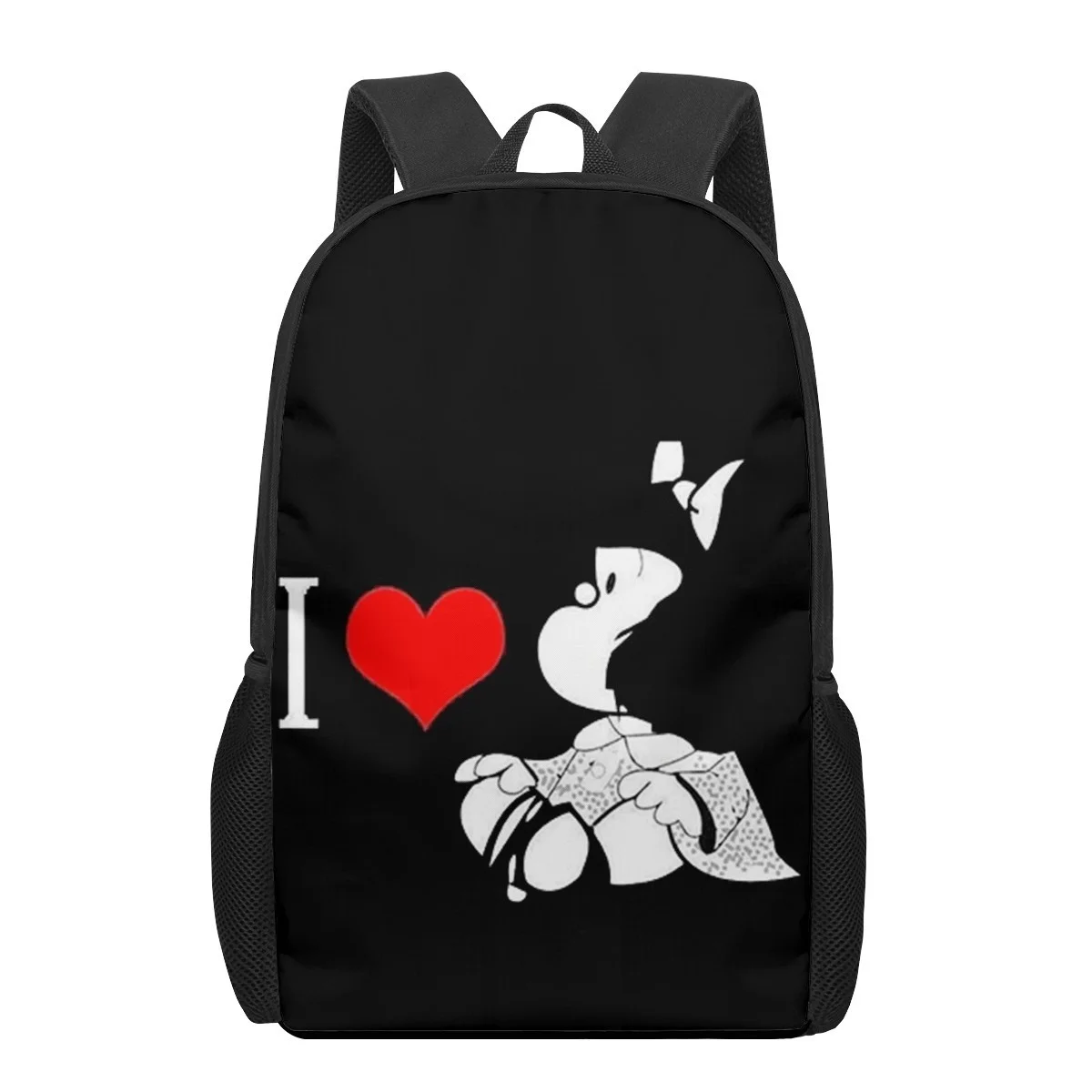 

cute cartoon Mafalda 3D Pattern School Bag for Children Girls Boys Casual Book Bags Kids Backpack Boys Girls Schoolbags Bagpack